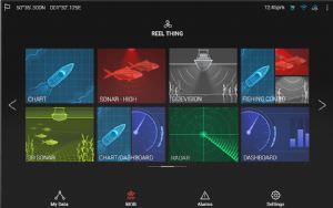 Raymarine Axiom 7  Chart plotter Lighthouse chart. (click for enlarged image)